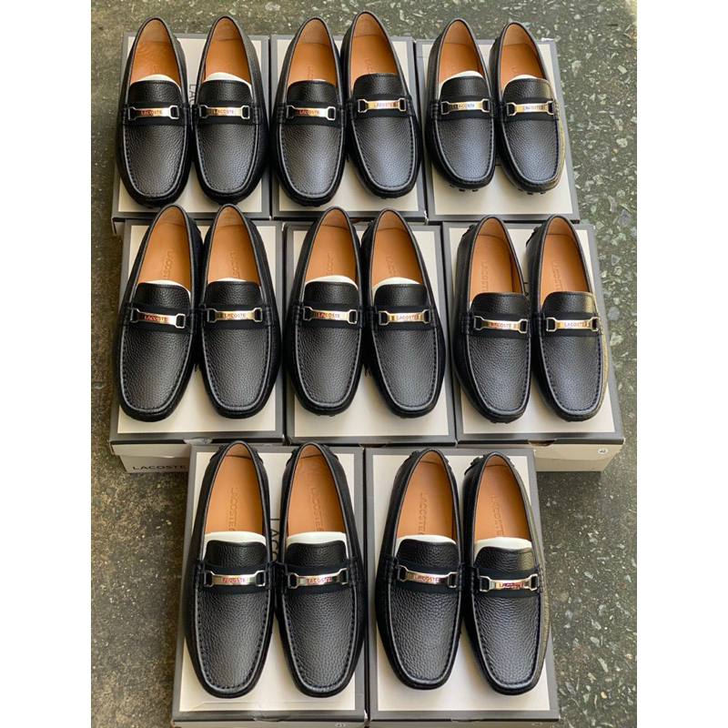 Giày Nam Lười Da Phối Khoá Bảng