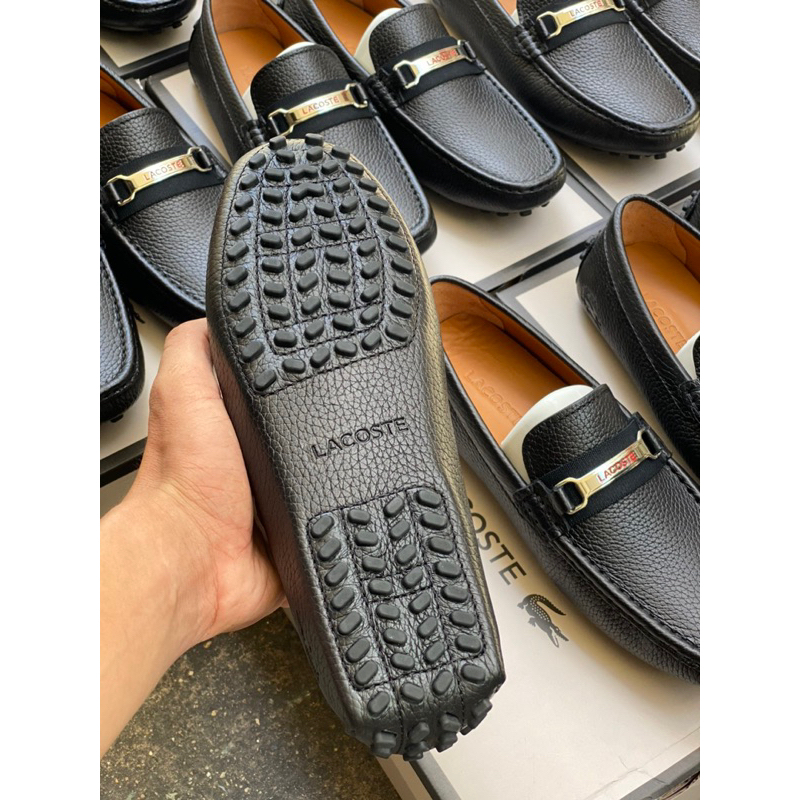 Giày Nam Lười Da Phối Khoá Bảng