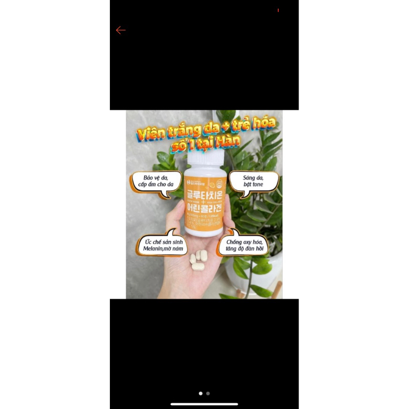 Viên Uống Trắng Da Cao Cấp Gluthathion Collagen Chính Hãng