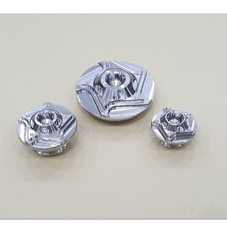 Bộ ốc mâm lửa và nắp nhớt salaya sao 5 cánh inox 304 gắn dòng xe honda_ yamaha _ suzuki