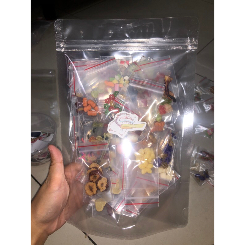 Combo đồ ăn dặm mini như hình 20-50-100 gói khác nhau cho chuột hamster - sóc - thỏ - bọ - nhím 🐰🐹