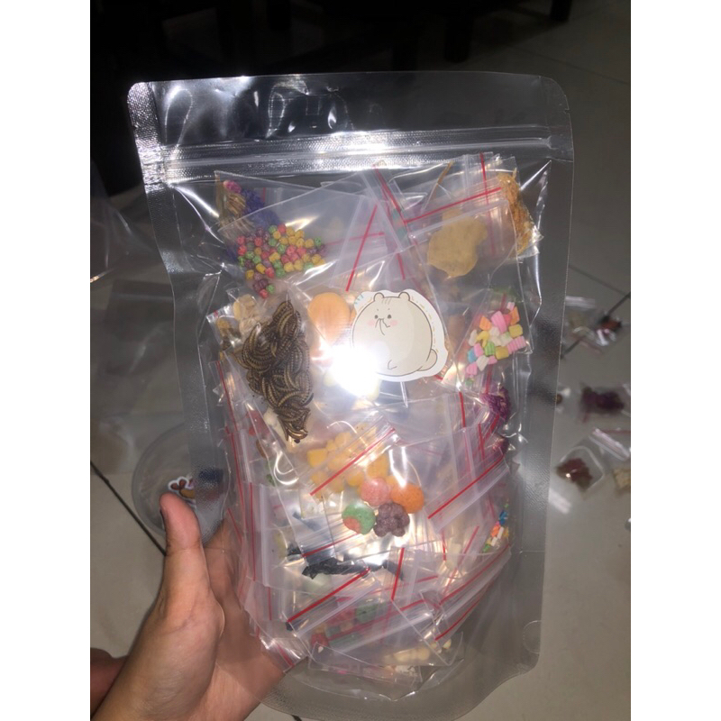 Combo đồ ăn dặm mini như hình 20-50-100 gói khác nhau cho chuột hamster - sóc - thỏ - bọ - nhím 🐰🐹