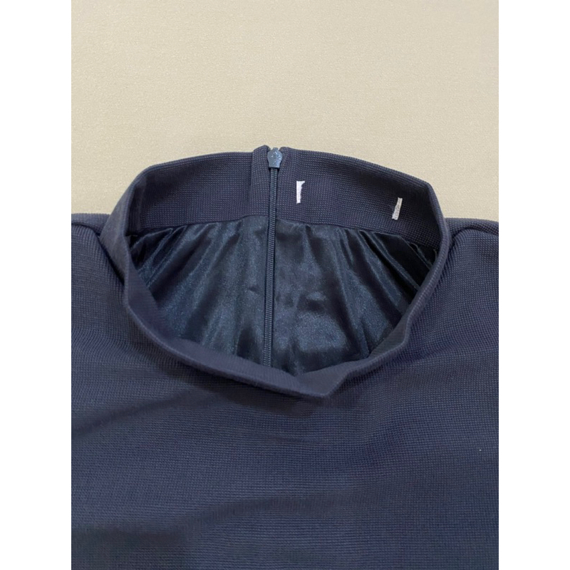 Đầm vải thun dày phối váy kẻ  - Thanh lý vnxk