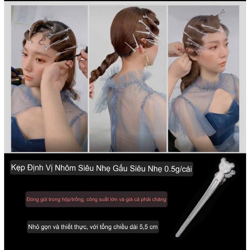 Kẹp định hình tóc mái không trọng lượng