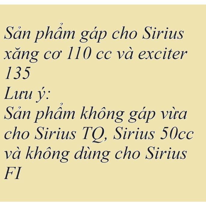Dĩa Sirius Xăng Cơ