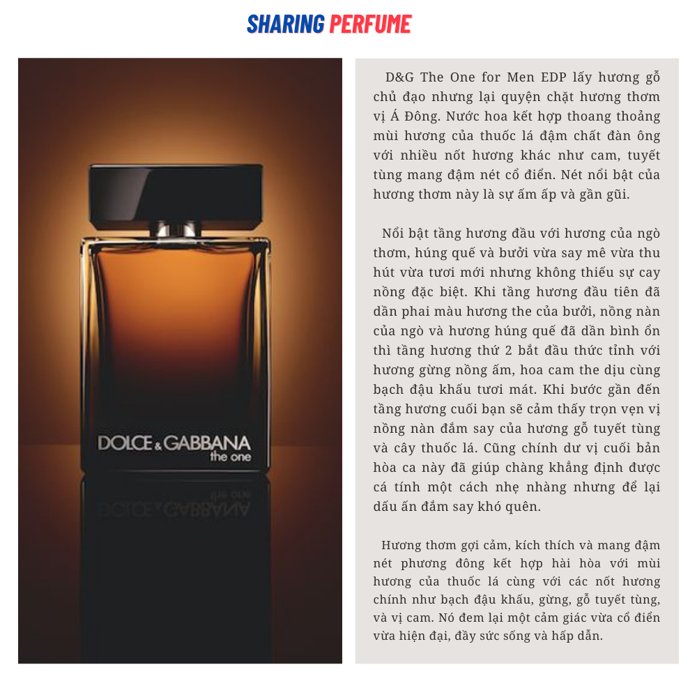 💥 Sharingperfume - nước hoa D&G The One Edp