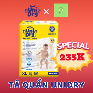 (Mẫu mới) Tã/bỉm quần UniDry đủ size M76/L68/XL60/XXL54/M50+2/L50+2/XL50+2/XXL50+2