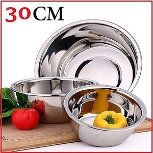[SIZE 30] Thau trộn inox cao cấp sâu lòng