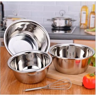 [SIZE 30] Thau trộn inox cao cấp sâu lòng
