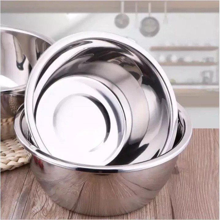 Thau trộn inox cao cấp sâu lòng
