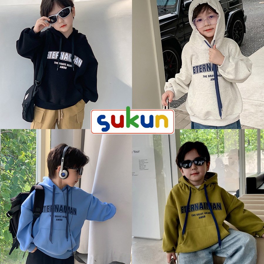 Áo hoodie cho bé hãng AMBB Kids Sukun Shop - Áo hoodie bé trai chất nỉ Kunkid