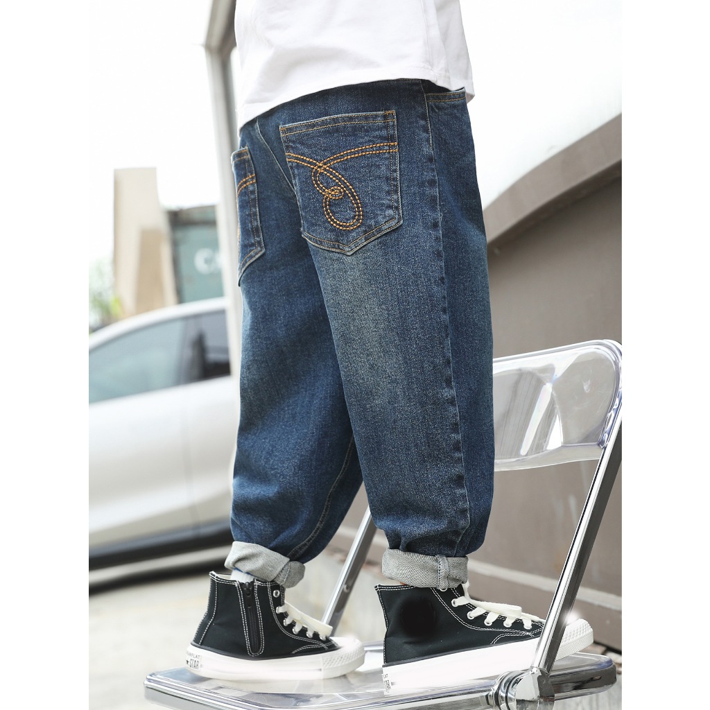 Quần Jean bé trai Quảng Châu size đại đến 45kg shop sukun Quần bò trẻ em đại cồ Kunkid