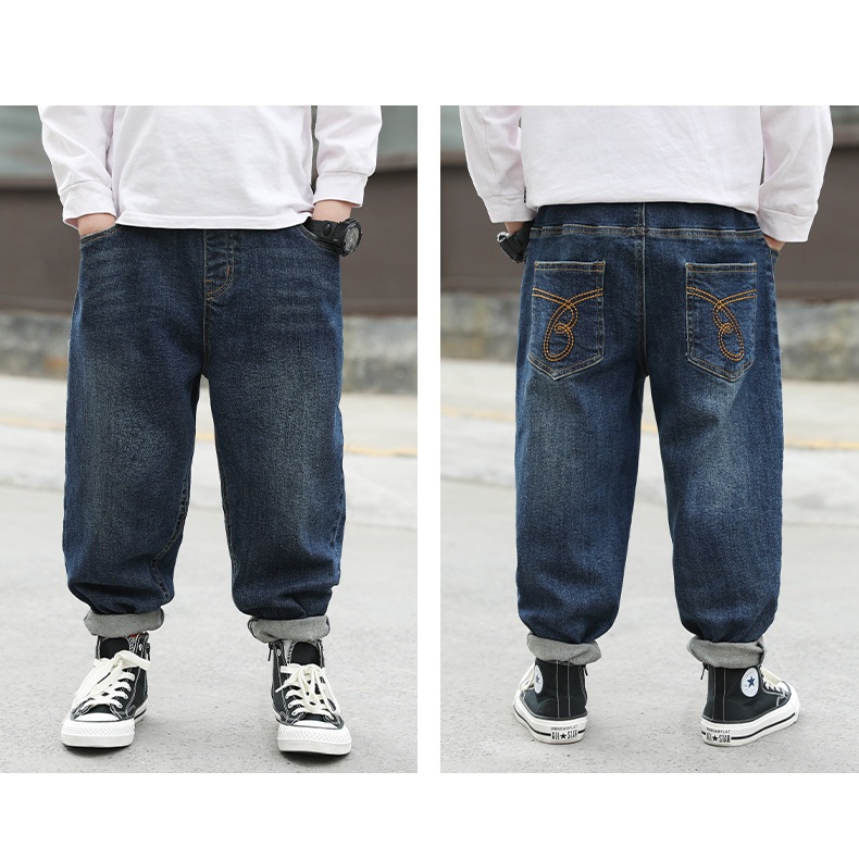 Quần Jean bé trai Quảng Châu size đại đến 45kg shop sukun Quần bò trẻ em đại cồ Kunkid