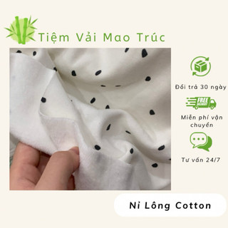 Vải nỉ lông cotton