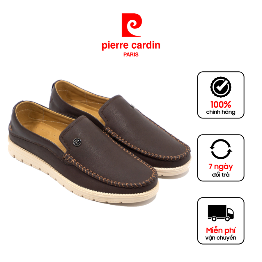 Giày tây lười nam da bò cao cấp Pierre Cardin loafer - PCMFWL 516