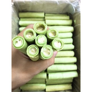 Bánh Ống Lá Dứa nhân kem bơ 100g dùng thử - ăn vặt siêu ngon