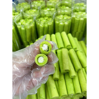 Bánh Ống Lá Dứa nhân kem 100g dùng thử -ăn vặt