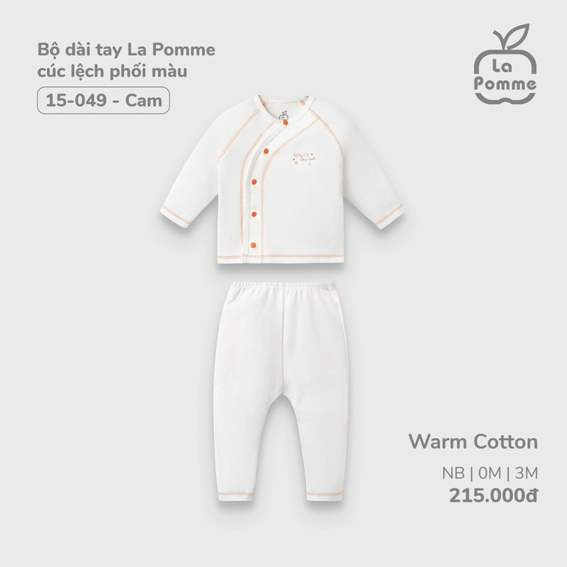 Bộ dài tay chất nỉ cotton cho bé sơ sinh mùa thu đông mẫu mới 2023