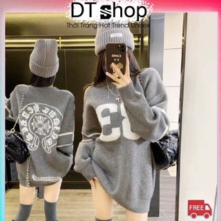 Áo len tăm crom số 33 ❤ áo sweater len dày dặn dáng rộng nam nữ nva