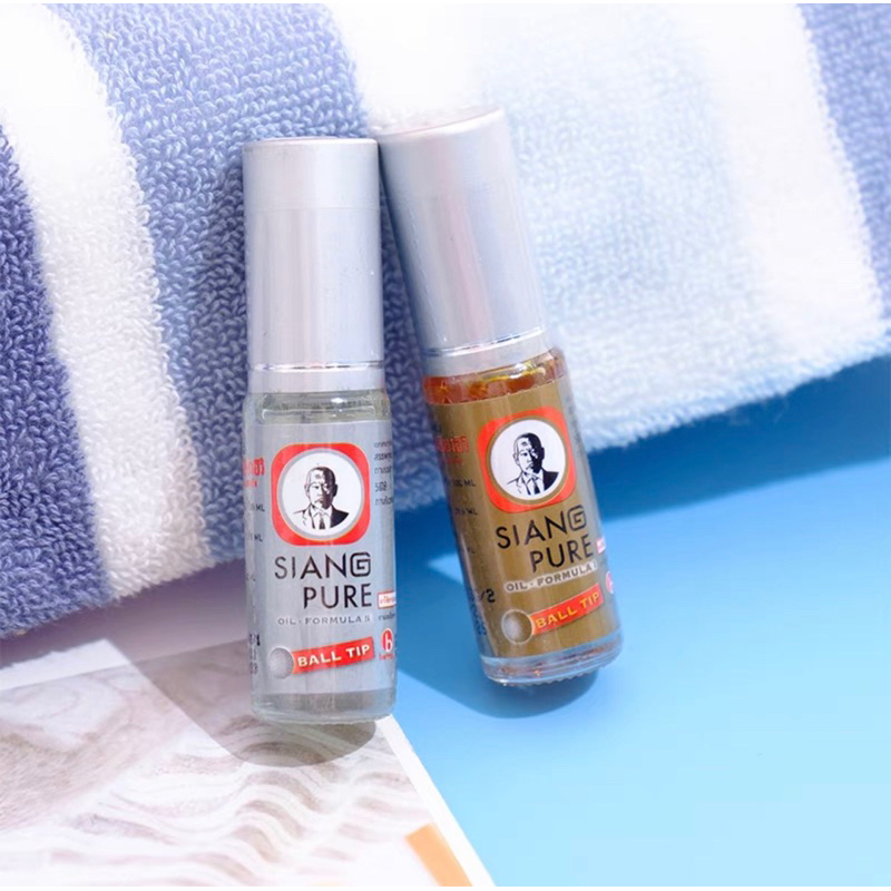 Dầu Gió Lăn Siang Pure Oil Ball Tip Thái Lan 3cc