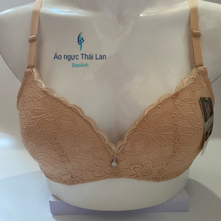 Áo ngực không gọng mút mỏng ren Thái lan 2460 cup b size 34 đến size 38 nâng ngực thời trang