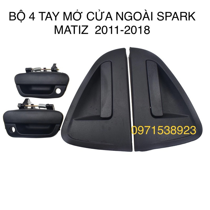 4 tay mở cửa ngoài chevrolet spark matiz 2011-2018 cao cấp giá rẻ