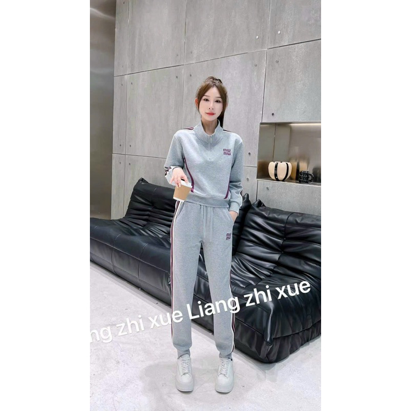 Bộ đồ nữ.sét thể thao cổ kéo khoá đẹp.đồ ngủ mặc nhà thu đông chất vải nỉ len hàng quảng châu đẹp Size MLXL,tohoa _shop