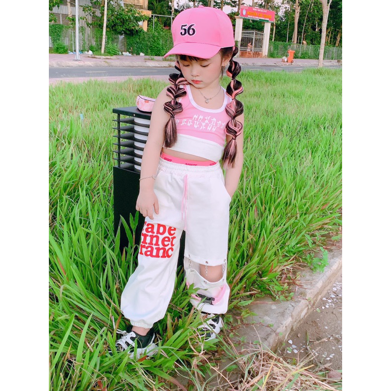Sét hiphop hồng cho bé gái 7-41kg