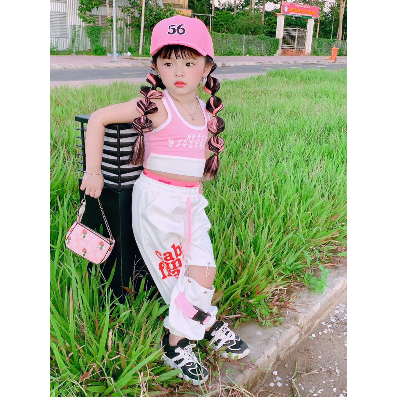 Sét hiphop hồng cho bé gái 7-41kg