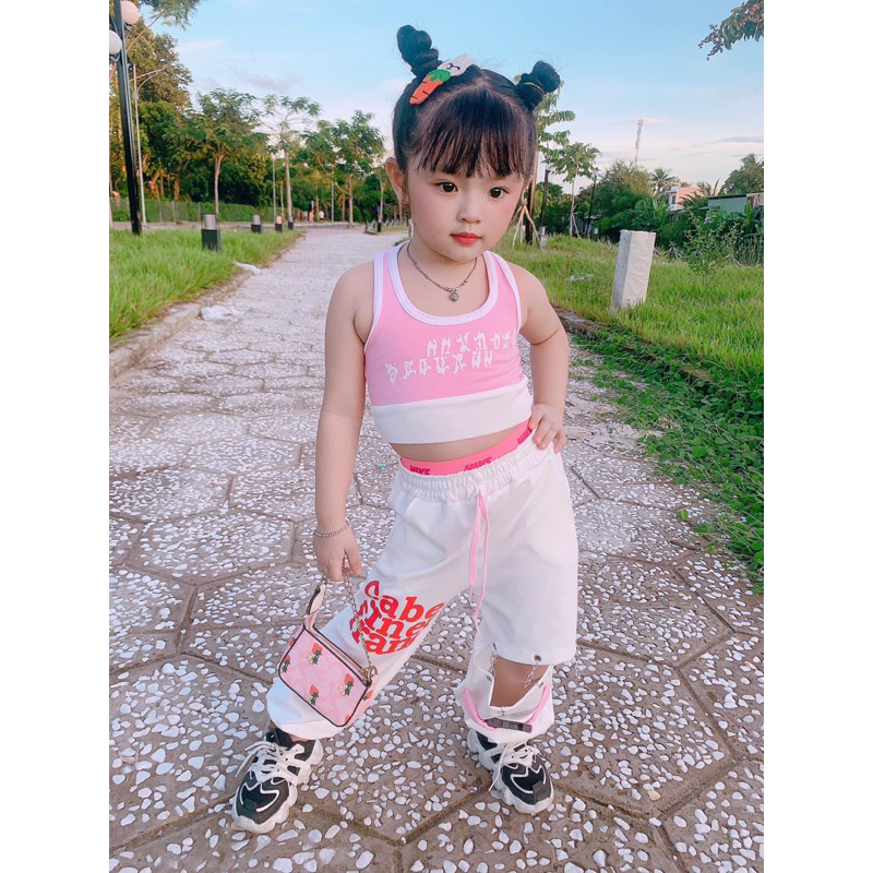 Sét hiphop hồng cho bé gái 7-41kg