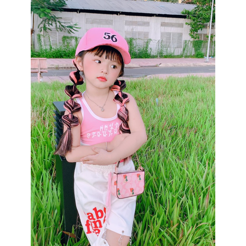 Sét hiphop hồng cho bé gái 7-41kg