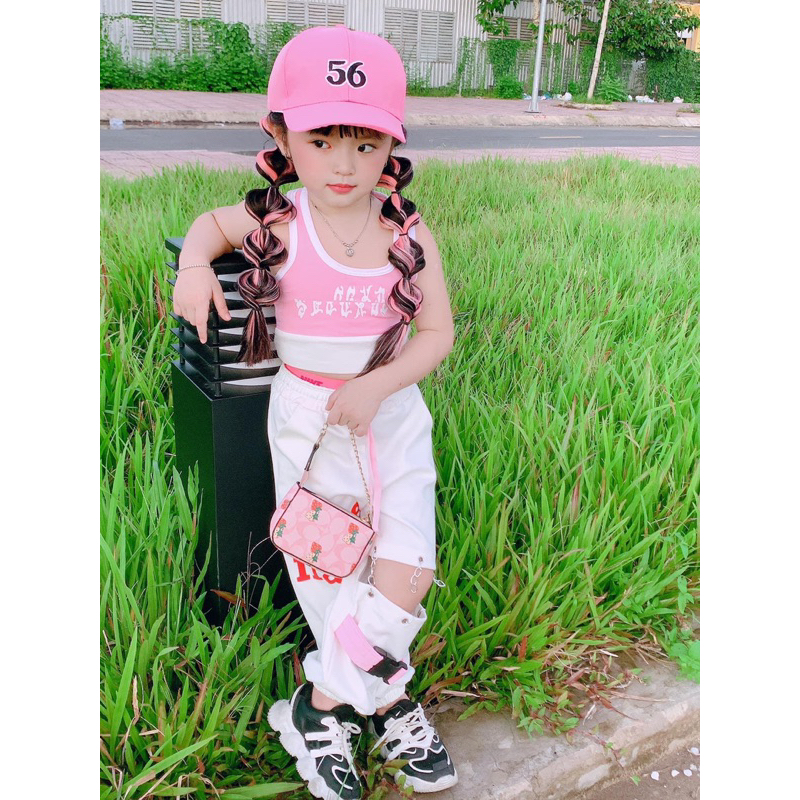 Sét hiphop hồng cho bé gái 7-41kg