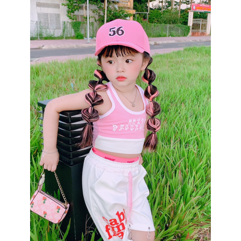 Sét hiphop hồng cho bé gái 7-41kg