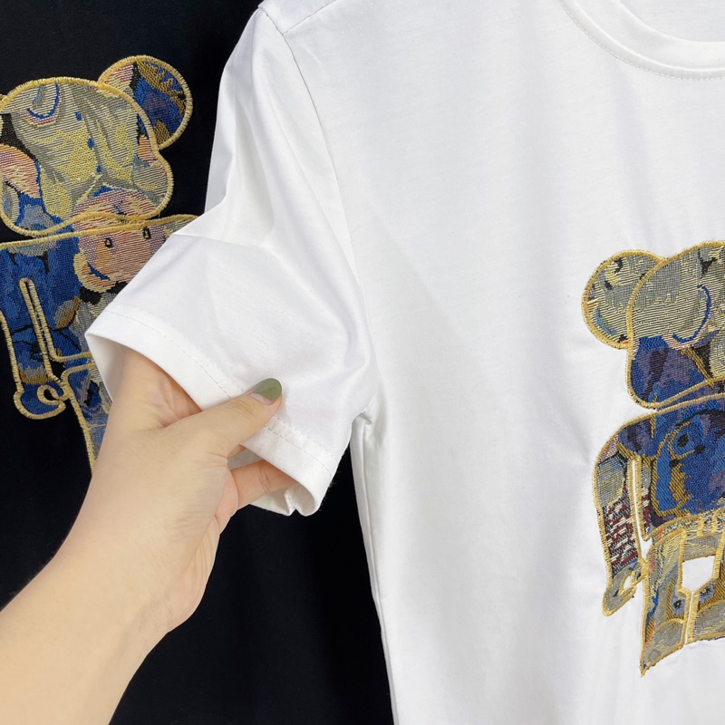 ÁO THUN COTTON NAM NỮ PHỐI HÌNH CỰC CUTE CTTN