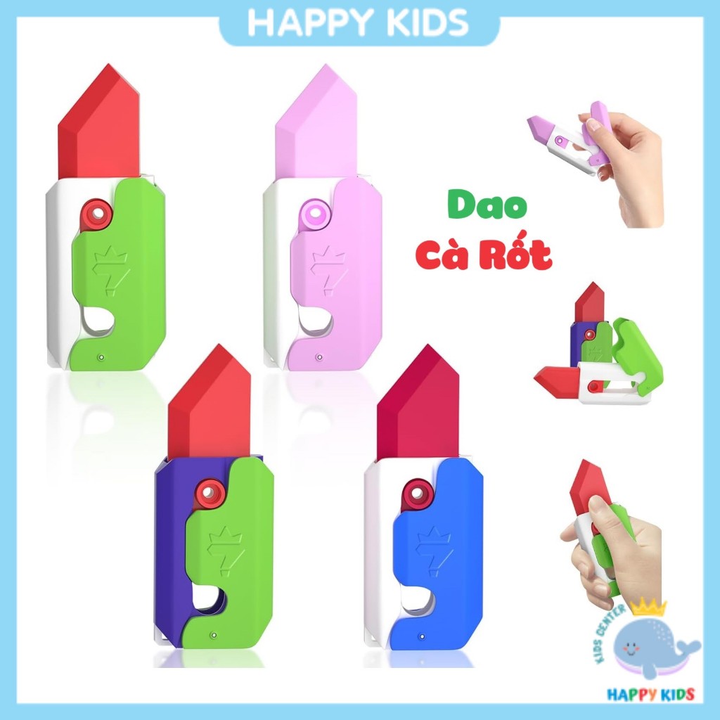 [Hot hit] Đồ chơi dao Cà Rốt trọng lực 3D dạ quang HAPPY KIDS - Đồ chơi xả stress giải trí cho mọi lứa tuổi