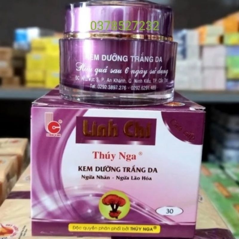Kem Linh Chi Thúy Nga dưỡng trắng da, ngừa nhăn, ngừa lão hóa 30g cao cấp
