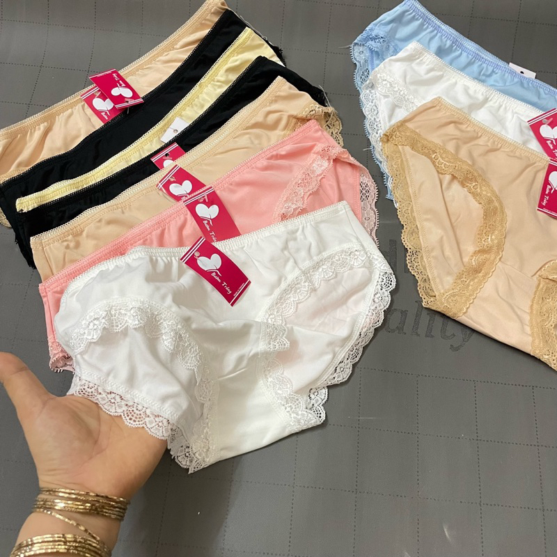 Combo10 quần cotton lạnh phối ren cao cấp sizd 40-67kg