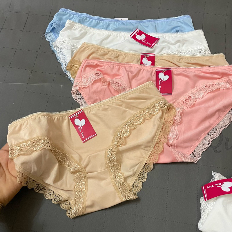 Combo10 quần cotton lạnh phối ren cao cấp sizd 40-67kg