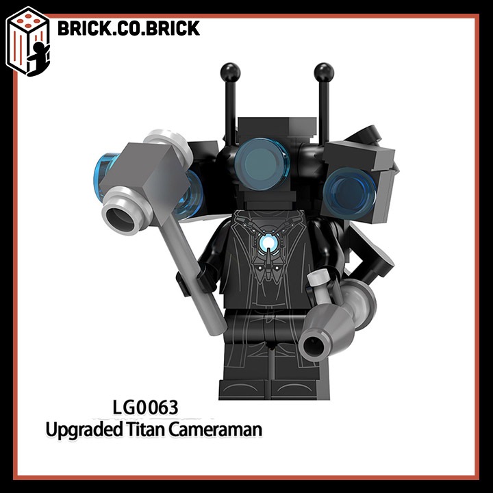 Skibidi Toilet  Đồ chơi Lắp ráp Nhân vật Toilet Man Series Super Titan TV Man Mô hình Am Thanh Người Màn Hình LG1009