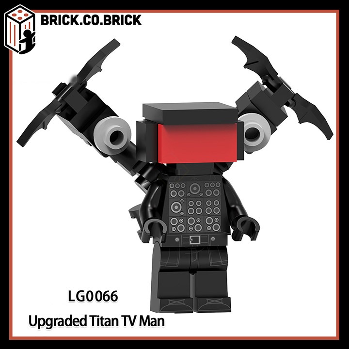 Skibidi Toilet  Đồ chơi Lắp ráp Nhân vật Toilet Man Series Super Titan TV Man Mô hình Am Thanh Người Màn Hình LG1009