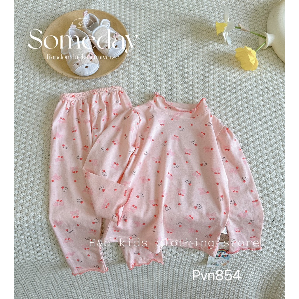 Bộ cotton zip hàn cao cấp bé gái