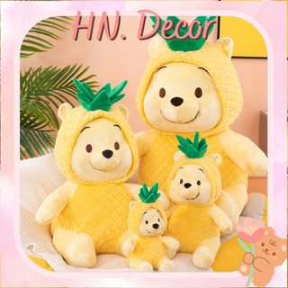 Gấu Bông Pooh Mặc Áo Quả Dứa Mềm Mại Cao Cấp, dễ thương siêu kute, cho bé gái