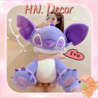 Thú Nhồi Bông - Gấu Bông Stitch Tím Pastel Dễ Thương Sang Trọng Size 35Cm-45Cm-55Cm-70Cm-1M, cho bé gái, đồ chơi