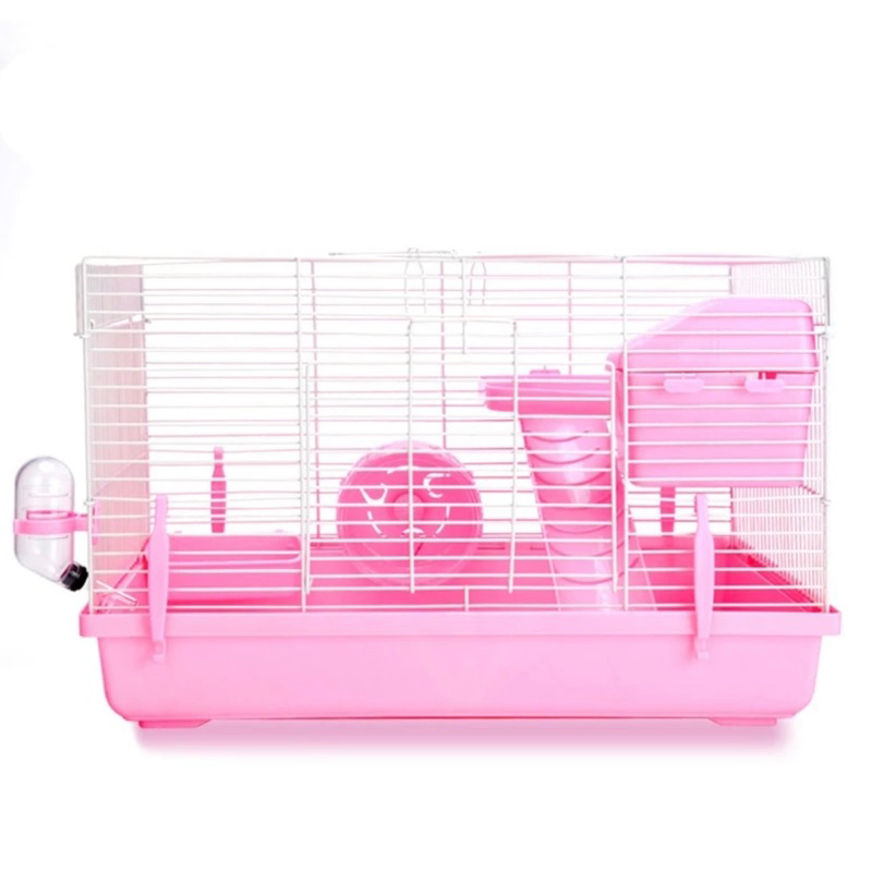Lồng hamster xì trum đại nhà liền 47cm, lồng đại 47cm full phụ kiện