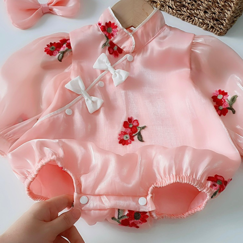 Bodysuit Tay Dài NHÍM XÙ KIDS Bé Gái Sơ Sinh, Đầy Tháng, Thôi Nôi, Sinh Nhật B067