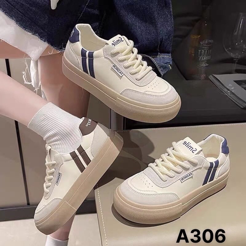 Giầy thể thao nữ chất da siêu mềm êm,kiểu dáng đẹp trẻ sang chảnh