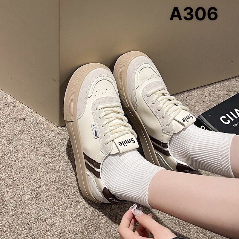 Giầy thể thao nữ chất da siêu mềm êm,kiểu dáng đẹp trẻ sang chảnh