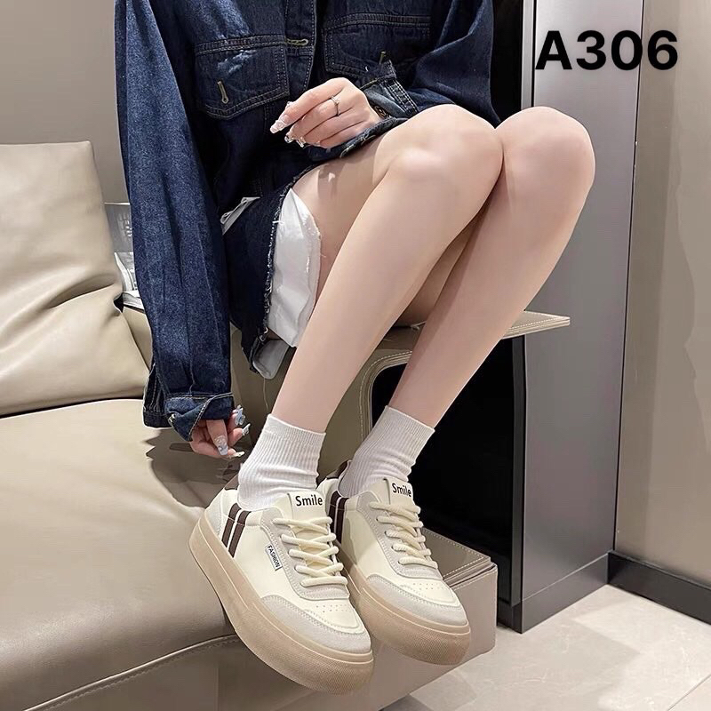 Giầy thể thao nữ chất da siêu mềm êm,kiểu dáng đẹp trẻ sang chảnh