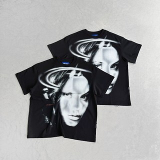 Áo thun AJ Portrait - Màu Đen - Unisex - Form Boxy