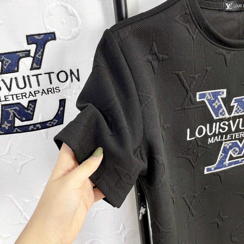 ÁO THUN NAM NỮ DẬP VÂN THÊU CHỮ CTTN